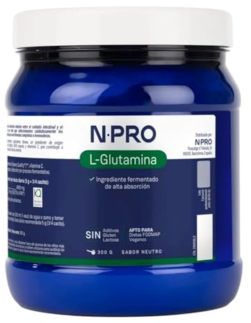 NPro SALUD INTESTINAL L-glutamin Kyowa® kvalitet 300 g neutralt smakpulver