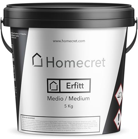 HOMECRET I Microcemento ERFITT I Bicomponente I Mecla con agua I Grano Medio I 5 Kilos