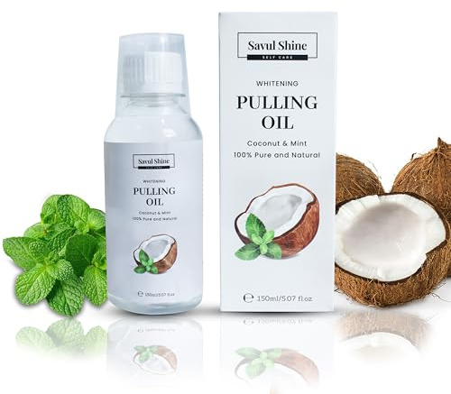 Coconut Mint Pulling Oil for Teeth 150 ml, Coconut Mint Mouthwash for Teeth and Gums