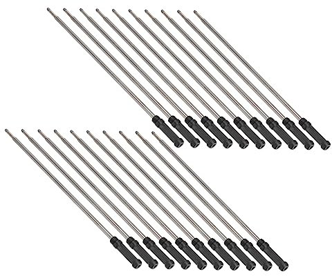Tofficu 20stücke Pack Kugelschreiber Nachfüllungen Für Cross-stifte Schwarz Tinte Für Allgemeines Schreiben Gleichmäßiger Tintenfluss Kompatibel Mit Cross Und Anderen Marken