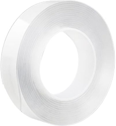 Yililay Ruban de tissu simple face, bande transparente de 30 mm bande adhésif multifonctionnel 1 mm d'épaisseur 300 cm de tissu de tissu monocythare