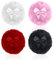 4 Uds Lindas Borlas De Polvo De Felpa, Borlas De Polvo Suaves, Borlas De Cuerpo Esponjosas, Herramientas De Maquillaje, Reutilizables