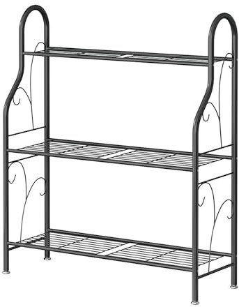 Genérico Soporte de Esquina for Plantas, Expositor de Flores, Expositor de macetas en Forma de Escalera, Soporte for macetas for Interiores, hogares, Exteriores, Patios, Balcones y Jardines.