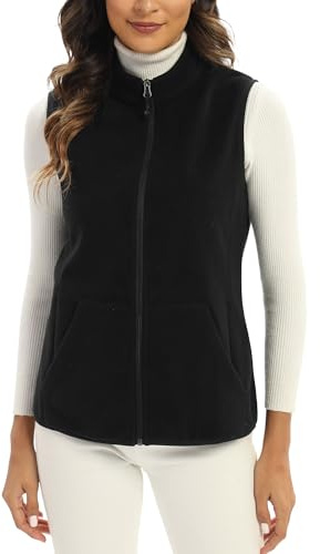 Argstar Women's Fleece Vest, Black XL
