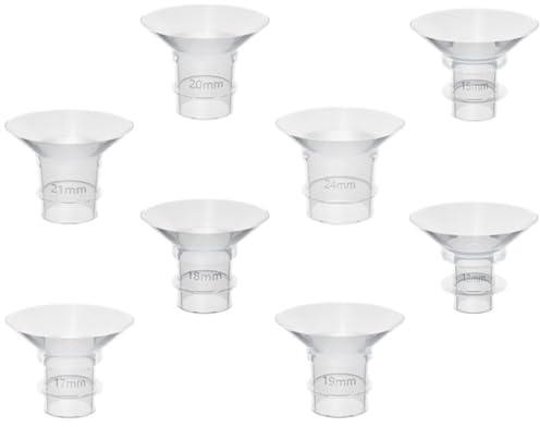 NOLITOY 8 pièces Inserts Silicone pour Téterelle de Tire-lait Portable Compatibles Pompe à Lait Électrique Adaptateurs Sûrs et Confortables pour Mamans Allaitantes