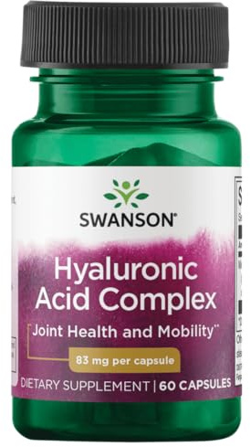 Swanson High Potency Hyal-Joint Hyaluronic Acid Complex 83 Milligrams 60 Capsules