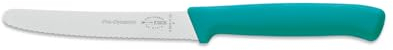 DICK Premium - Cuchillo multiusos (filo ondulado), color turquesa