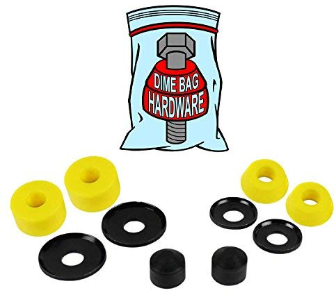 Skateboard Truck Rebuild Kit MEDIUM 94A Bushings Washers Pivot Cups For 2 Trucks