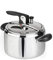 Barazzoni Pentola a Pressione Amelia+, ø22cm, capacità 5Lt, Made in Italy, Inox 18/10, Acciaio e Nero