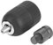 Mootea Portabrocas sin llave, portabrocas sin llave de 2-13 mm 1/2-20UNF con adaptador de portabrocas de 1/2 para conversión de llave de impacto