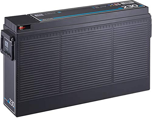 ECTIVE – GEL DC230 Slim 12V 230Ah – Deep Cycle Versorgungsbatterie in schlanker Bauform wartungsfrei – VRLA Solarbatterie für Wohnmobil, Camper, Boot und Caravan