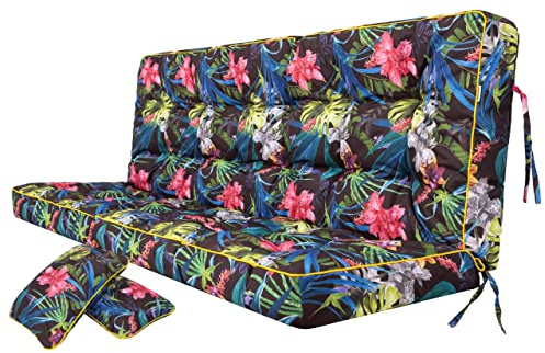 Dyna för hollywoodgunga, hammock, sittbänk med ryggstöd, sittbredd 120 cm