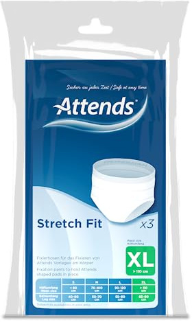 Attends Washable Fixation Stretch Pants Comfort - (1 Pack of 3) (X-Large)