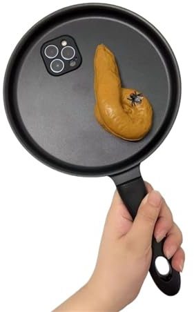 THUCHENYUC Frying Pan Phone Case, For Iphone 15 14 13 12 Mini 11 Pro Max XR X XS 7 8 Plus 3D Creative Funny Phone Cover (Color : Style 1, Size : For iphone XR)