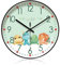 MEGYAD Dinosaurier Wanduhr Kinder: 10 Wanduhr Kinderzimmer Lautlos Quarz Kinder Wanduhr Bunte Lernuhr für Kinder, Dinosaurier Kinderwanduhr Für Schule, Schlafzimmer, Klassenzimmer, Kinderzimmer