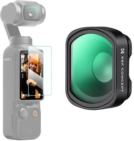 K&F Concept 10X Macro Lente Magnético, Close Up Filtro HD Macro Lente Compatible con dji Osmo Pocket 3