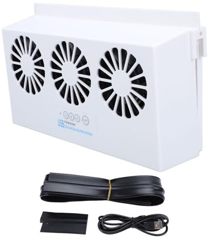 Kuuleyn luftfönsterfläktar Soldrivna bilavgasfläkt 3 huvuden Luktborttagning Multifunktionell luftrenare kylfläkt för hembilskontor (fig. reaktionär)