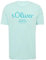T-Shirt mit Logo-Print ozeangrün L