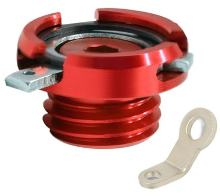 Bouchon remplissage d'huile Pour DUCATI 848-1098-1198 HYPERMOTARD 821/HYPERSTRADA 821 MONSTER 696/821/1100/1100 EVO/1200/1200S Bouchon De Couvercle De Filtre À Huile Moteur(Red)