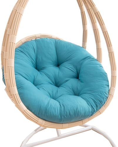 Cuscino spesso a uovo per sedia a dondolo sospesa in rattan per esterni/interni, cuscino da patio da 70 cm, comodo cuscino da giardino per il relax, perfetto per sedie a amaca