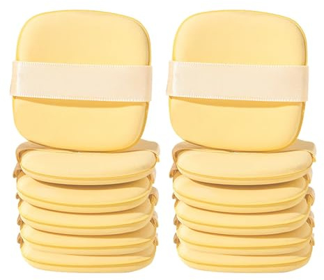 Lot de 12 éponges de maquillage lavables et réutilisables - Pour fond de teint liquide, anti-cernes, BB crème, cosmétiques liquides