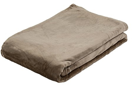 Gözze - Wohn- und Kuscheldecke, Memphis, Hohes Stoffgewicht 300 g/m², 180 x 220 cm - Taupe