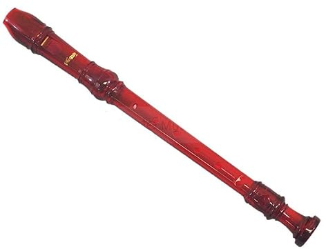 Woodnote Translucent Red Color 8 Holes Soprano Recorder Flute