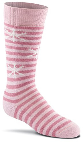 Fox River Unisex-Youth Big Kids Day Medium-Weight Ski Snow Over-The-Calf Socks (2 Pair Pack), Bubble Gum Asst, Small