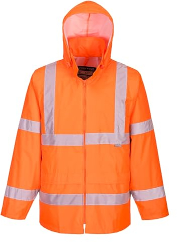 Portwest H440 Veste De Pluie Hi-Vis Imperméable Légère Pour Hommes Orange, 5XL