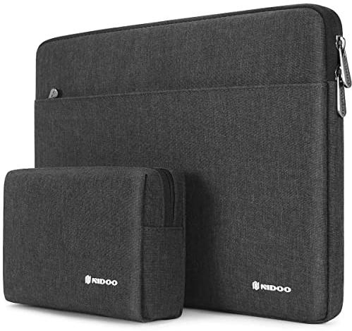 NIDOO 10 Pouces Housse pour Ordinateur Portable Sac pour Tablette Pochette de Protection Étanche pour 10.2 iPad/10.5 11 iPad Pro/10.5 10.9 iPad Air/Surface Go 2 3/10.4 Galaxy Tab S6, Gris Foncé