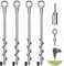 Lifeswell 30,5 cm Bodenanker, 4 Stück robuste Zeltheringe, für Campingzelte, Trampoline, Schuppen, Schaukelsets, Sicherung von Tieren