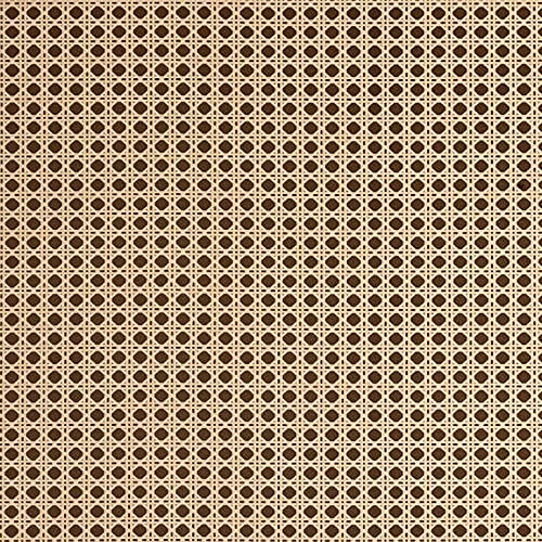 Brown Woven Cane Self Adhesive Film - Sticky Back Crafts Vinyl - Modern Contemporary 2m x 45cm