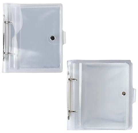 2 Pack 4x6Photo Sleeves,Photo Flip Book for 100 4x6Pictures,Photo Album Refills,Photo Sleeve Inserts for Ring Binder,Card Photo Sleeve Mini Photo Album for 4 x 6 Photographs,Postcards,Recipe Cards