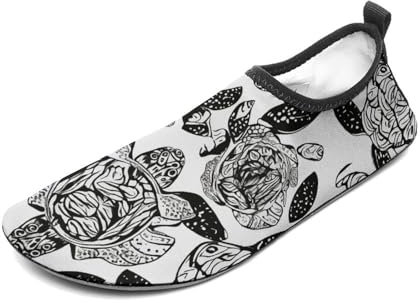 Wasserschuhe mit Tiermotiven für Damen und Herren, Barfuß, schnelltrocknend, Aqua-Socken für Strand, Surfen, Schwimmen, Wassersport, Stil:, 13 UK Men/ 12 UK Women