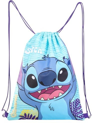 Disney Stitch Waterproof And Lightweight Drawstring Bag for Kids