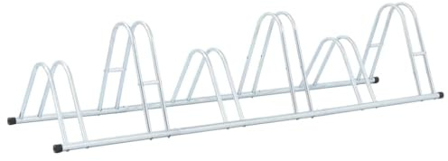 Gecheer Support pour 6 vélos au sol indépendant en acier galvanisé, support pour stationnement, utilisation intérieure et extérieure, garage et jardin