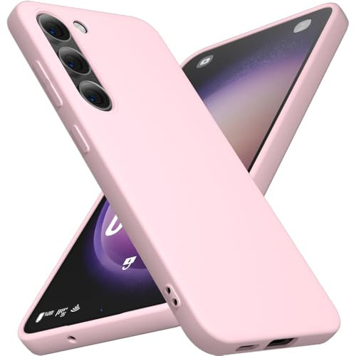 X-level Cover per Samsung S23, Custodia Protezione in Morbida Silicone TPU Ultra Sottile e Anti-Graffio Cover Ultra Slim per Samsung Galaxy S23 Anti Scivolo, Rosa