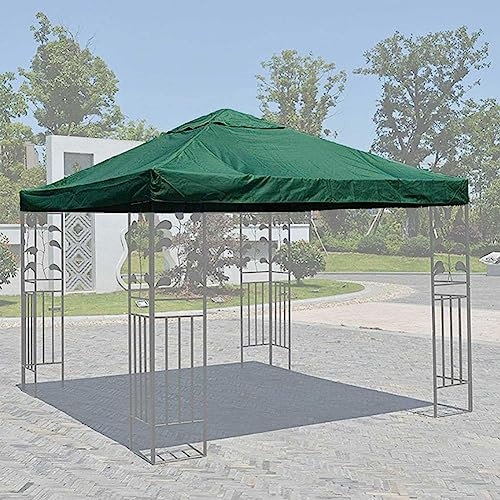 Toldo de repuesto para cenador, cubierta impermeable para techo de pabellón con parte superior ventilada para mayor comodidad al aire libre
