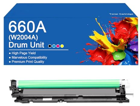 Unità tamburo 660A W2004A con nuovo chip di ricambio per stampante HP Color LaserJet Enterprise M751n M751dn M776dn M776zs, alta resa 65000 pagine,660A-One Size