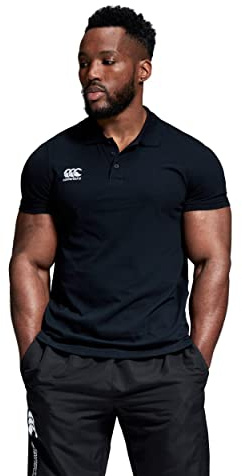 Canterbury CCC Waimak Polo Shirt, Men's Rugby Shirt, Casual Cotton Top For Long Lasting Comfort