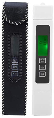 Medidor TDS Portátil para Agua Potable, Detector de Calidad del Agua con Rango 0-4999 ppm y Detección de Metales Pesados y Turbidez