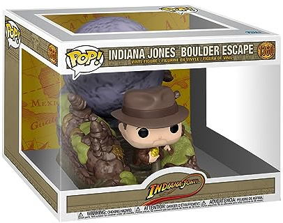 Funko Movie Moment: Indiana Jones - Boulder Scene - Raiders of The Lost Ark - Vinyl-Sammelfigur - Geschenkidee - Offizielle Handelswaren - Spielzeug Für Kinder und Erwachsene - Movies Fans