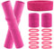 Eniyou 80er Jahre Accessoires, 80er Jahre Outfit Damen Accessoires, Pink Schweißband Set mit Haarband Sport, Wristbands, Beinstulpen, Karneval Kostüme Zubehör für 80er Jahre Thema Partyzubehör