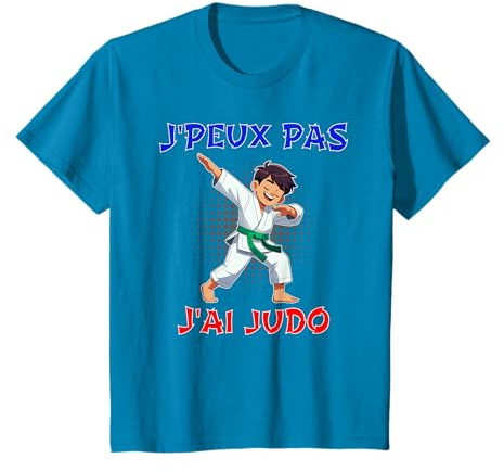 Je Peux Pas J'ai Judo Judoka Enfant Garçon Ceinture Verte T-Shirt