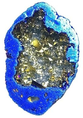 Aqxyki Medición del Tratamiento Irregular de la decoración de muestras de Roca de Color Cristal Mediante la medición de Piedras(Cyan)