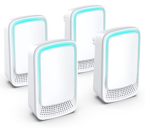 Purificador de aire, Dayear Mini Generador de iones Negativo Plug-in Negative Ion Purificador Ionizador de Aire para Dormitorio/Casa/Salón/Habitación de Animales, Purificar Olores (4 Pcs)