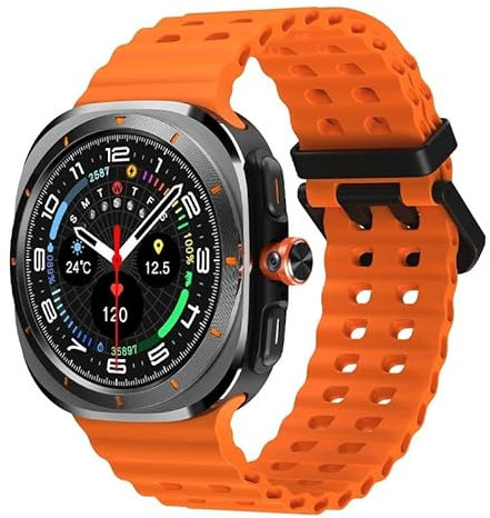 XINDADA Reloj inteligente Smartwatch 4G Tarjeta SIM 2025 Android Play Store 1.48 pulgadas AMOLED HW S12 Llamada TikTok Cámara Videollamada Ultra GPS WIFI (Negro Naranja)