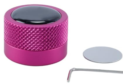 Orivin Porta Tiza De Billar Redondo, Práctico Accesorio De Billar, Mini Estuche Magnético Para Puntas De Tiza, Caja Redonda Para Billar (rosa)