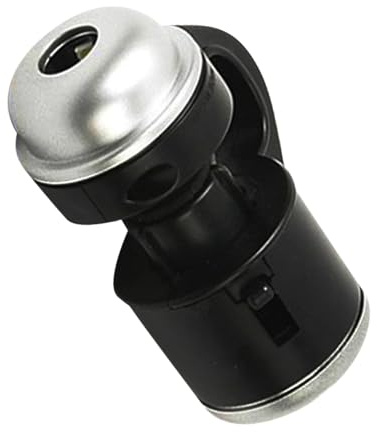 Universal Cellphone Microscope Clip-on 30x Plastic Lens with LED Light | Phone Camera Attachment, Black Finish, Handheld Accessory for Birthday and New Year