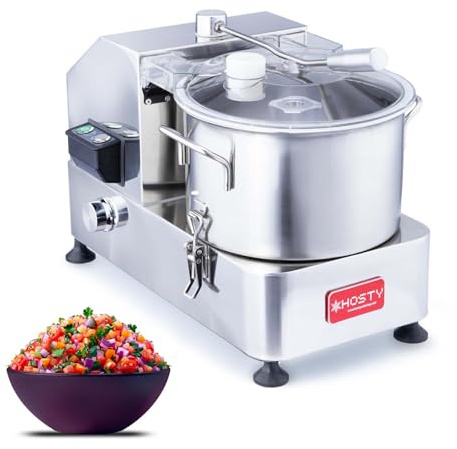 Hakka Electric Meat Grinder 6L,Commercial Vegetable Chopper 1800W Stainless Steel Food Processing Machine for Meat Mixing Blending